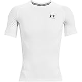 Under Armour Herren Comp Ss kurzärmliges T-shirt, White / Black, L