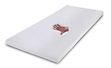 Gel / Gelschaum Matratzen Topper Relax Höhe 4 oder 5 cm, 80 / 90 / 100 x 190 / 200 cm Auflage für Matratze, Memory Schaum Matratzenauflage soft / weich inkl. Baumwollbezug Gelauflage günstig