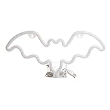 Romote Neonzeichen Led-led-bat-Form-batteriebetriebene Schreibtisch USB-Wand Halloween-Dekorationen Rosa Party-g