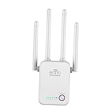 MERIGLARE WiFi Verstärker Signalbereich Verstärker WPS 300Mbps Home 4
