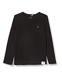 Tommy Hilfiger Jungen ESSENTIAL SOLID RIB TEE L/S T-Shirt, Schwarz, 3 J