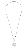 Jewels by Leonardo DARLIN'S Damen-Set-Halskette Vaporoso, Edelstahl mit Imitations-und Schliffglas-Perlen, Clip & Mix System, Länge 900 mm, 016817