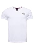 Superdry Herren Vintage Logo EMB VEE Tee T-Shirt, Optic, L