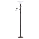 Stehleuchte & Standlampe Stehleuchte rostfarbig und Weiß RUSTICA E27 Metall | 1-flammig