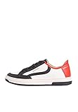 Superdry Damen V6 - Trainer Sneaker, White/Black/Red, 38 EU