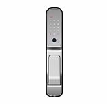 Tuya Fingerabdruck-Türschloss, Bluetooth-Smart-Türschloss Mit Keyless Entry-Fähigkeit, Tastatur-Riegelschloss, Biometrisches Türschloss Für Die Haustür,Silb