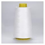 Nähgarn 3000 Yards Länge Nähfaden 40s / 2-Gewinde Polyestergewinde Multicolor Spool Nähzubehör Nähmaschine Threads stark und robust (Color : White)