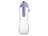 PearlCo - Trinkflasche mit Filter 0,5 Liter (lila) | Wasserflasche BPA-Frei | Schule, Sport, Wasser, Unterweg