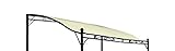 DEGAMO Ersatz Dachplane für Anbaupavillon Mantova 300x250cm, wasserdicht E