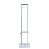 NeoMcc Werbeständer Kundenstopper Heavy Duty Poster Board Stand Height-höhenverstellbarer Sockelzeichenhalter für KT Anzeigetafel & Schaumzeichen Infoständer (Color : White, Size : 210cm)