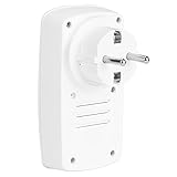 Qqmora Funksteckdose Haushaltssteckdose Funksteckdose Haushaltssteckdose Fernbedienungssteckdose für Elektrogeräte für Haushaltsgeräte(Orangefarbene Fernbedienung, Rosa)