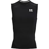 Under Armour Herren UA HG Armour Comp SL atmungsaktives Tank Top, komfortables Funktionsshirt, Black / White, XL