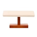 Hemobllo Holz Uhr Display- Ständer T Bar Schmuck Organizer Halter Armband Armreif Lagerung Rack für Uhr Armband Arbeitsplatte Tisch Top Schmuck Turm Weiß