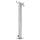 vidaXL Wassersäule Edelstahl 95 cm Wasserzapfstelle Brunnen Wasserzap