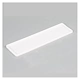 QWASZX Silikon-Plastik-flaches Tablett-Kaffee-Teebesteck-Halter-Anti-Rutsch-Stand-Bade-Seifenschale (Color : White, Size : 276x76x6.2mm)
