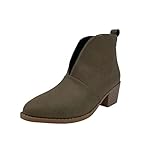 RTPR Stiefeletten Damen Winterschuhe Gefüttert Boots Stiefeletten Stiefeletten Gummistiefel Winterstiefel Warm Schneestiefel Kurzstiefel, Gemütlich Ankle Boots Frauen B