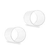 Tuuters.de 2er Set Windlichtgläser für Drinnen und Draußen | Aus Borosilikat-Glas ✓ (90 x Ø 50 mm, Ohne Boden)