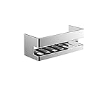 Emco SYSTEM2 Schwammkorb zum Anbohren, Korb separat abnehmbar, hochwertige Duschablage aus Metall, Duschkorb für Badutensilien, chromfarben 354500123 N