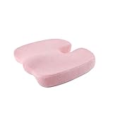 JXYQ Memory Foam Kontur 2-in-1-Sitz und Kissen zur Reduzierung von Rückenschmerzen Geeignet für Bürostühle, Rollstühle, Autos,R
