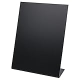 HMF 46432 Tischaufsteller Kreidetafel | L-Aufsteller | DIN A5 | Schw
