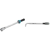 Hazet 5122-2CT Drehmoment-Schlüssel, 12,5 mm (1/2 Zoll) Vierkantantrieb, 40-200 Nm & 772 Radmuttern-Schlüssel, ausziehbar von 303-535 mm, 12,5 mm (1/2 Zoll)