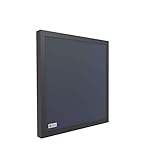 Horch Akustik Pinnwand, Schallabsorber, Akustikelement, 60cm x 60cm, Magnetaufhängung, Navy Blau, Rahmen: Schwarz EPS
