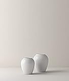Lyngby Rhombe Vase, Porzellan, Bianco 21,5 x 21,5 x 25