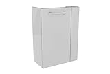 FACKELMANN Mini-Waschtischunterschrank LINO/Badschrank mit Soft-Close/Maße (B x H x T): ca. 44 x 60 x 24 cm/Schrank fürs Bad mit 1 Tür/Türanschlag Links/Korpus: Weiß/Front: Weiß