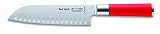 F. DICK Santoku, Küchenmesser, Red Spirit (Messer mit Klinge 18 cm, X55CrMo14 Stahl, nichtrostend, 56° HRC) 8174218