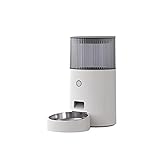 HAKLAKY Katzenfutter Wassernapf PET Cat Smart Automatic Feeder 2.5L Katzen Hund Food Bowls WiFi Remote Intelligente Fütterungsbedarf 2in1 USB-ABS,PC,rostfreier Stahl Katzenfutter- und Wassernapf-S
