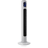 Brandson - Turmventilator mit DC-Motor 12 Geschwindigkeiten - ECO Modus - Ventilator Säulenventilator Standventilator - 96 cm - Timer + 4 Betriebsmodi + 70° OSZ - inkl. Fernbedienung –
