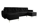 Ecksofa Jazon U mit Bettkasten und Schlaffunktion, U-Form Sofa für Wohnzimmer, 4 Sitzer Eckcouch, symmetrisches Ecksofa, Polsterecke mit Bettfunktion, Wohnlandschaft (Itaka 15)