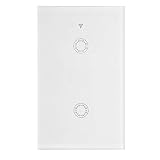 90-25. 0V 1000W. WiFi Touch Schalter 1/2/ 3 Gang Schalter App- Steuerung Wandschalter (Color : 2)
