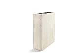 Luca Lifestyle Raumteiler ''Grigio Divider'' Creme Weiß Rechteckig Fiberglas *5 Jahre Garantie* - 80x30x68 cm mit Rollen - F1631