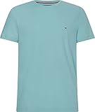 Tommy Hilfiger Herren Stretch Slim FIT Tee T-Shirt, Lofty Blue, S