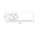 BEOKNL 3D-Auto-Aufkleber aus Metall, für Fronthaube, Kühlergrill-Emblem für GTI-Logo, Golf 3, 4, 5, 6, 7, 8, Polo MK3, MK4, MK5, MK6, MK7 (Farbbezeichnung: B-Aufkleber)