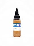 INTENZE Tattoo Farbe braun 30ml -Light Brown- Das Original:Farbecht&absolut steril -Tattoo Tinte vegan- Tattoo Ink für lebendiges permanent Tattoo,Stick&Poke - Tattoofarbe mit perfek
