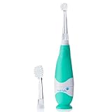 Brush-Baby BabySonic Elektrische Zahnbürste für Babys & Kleinkinder | Erste Zähne | 0 - 36 Monate | LED-Licht, weiche Vibrationen, 2-Min.-Timer & Saugfuß | Inklusive 2 Bürstenköpfe & 1 AAA-B