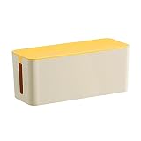 Shengsheng Kabelaufbewahrungsbox Multifunktionskabelmanagement Box Power Board Aufbewahrungsbox Desktop-Kunststoff- Organizer for Kabel- und Kord-Management, Lagerung und Halterung Kabelmanag