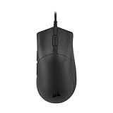 Corsair SABRE PRO CHAMPION SERIES Gaming-Maus (Ergonomische Form und wettbewerbsorientiertes Spielen, Ultraleicht 69g, Flexibles Paracord-Kabel, Verzögerungsfreie CORSAIR QUICKSTRIKE-Tasten) Schw