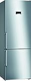 Bosch KGN49XIEP Serie 4 Freistehende XXL-Kühl-Gefrier-Kombination/E / 203 x 70 cm/Inox-antifingerprint / 330 L Kühlteil / 105 L Gefrierteil/NoFrost/VitaF