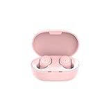 MOMOJIJ Wireless Earbuds, Bluetooth In-Ear True Cordless mit Freisprechfunktion Mikrofon IPX4 wasserdichter Schutz, inklusive kompakter Ladehülle und 2 Ohrstöpseln (1PC, Pink)