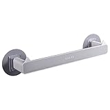 JIUYECAO Handtuchhalter zur Wandmontage, kurz, grau, Wandmontage, Hausschuh-Aufhänger, selbstklebend, zum Aufhängen, Bad-Handtuch-Reg