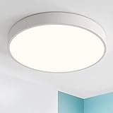 12W LED Deckenleuchte Deckenlampe Ø23x5cm 3000k Warmweiß moderne Lampe für Küche Dieler Flur (Weiß)