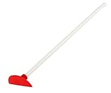 HOME-X Silikon-Schaber, winziger Spatel zum Abschaben von Flaschen, Gläsern, Behältern und mehr, 34,5 cm L x 5,1 cm B x 2,5 cm H,