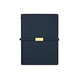 AWYST Hardcover-Tagebuch Weiche Abdeckung Notebook Business Notebooks 25k Business Ideal Wahl for Business Conference Class Täglich Kompositionsheft (Color : Blue)