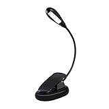 XMYINGWEI Schreibtischlampe LED Clip Lese-Lampe mit wiederaufladbarer doppelt Leichter Lesel-Bett-Augenpflege-Helligkeit-B