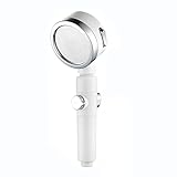Duschkopf Handbrause Wassersparend Brausekopf Handheld Duschbrause G1/2 Universal-Filtration Duschkopf Handbrause Hochdruck Handbrause Wassersparender und Druckerhöhender BrausekopfWeiß