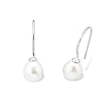 Amor Ohrhänger für Damen, Sterling Silber 925, Süßwasserzuchtp