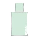 Bench Bettwäsche Set, Pastel Colours, Kopfkissenbezug ca. 80x80 cm, Bettbezug ca. 150x220 cm, Mit leichtläufigem Markenreißverschluss, 100 % Baumwolle, Farbe: Grün/Weiß, Art.Nr.: 4412603039